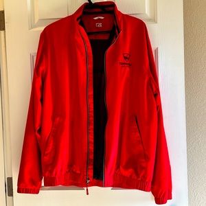 Topgolf Las Vegas Cutter & Buck Mens Jacket Medium Red